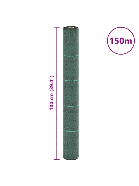 Membrana nuo piktžolių, žalios spalvos, 1x150m, PP