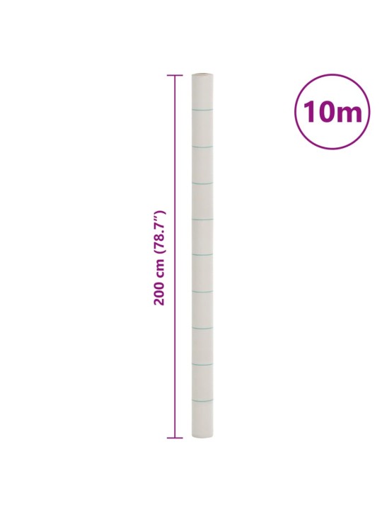 Membrana nuo piktžolių, baltos spalvos, 2x10m, PP