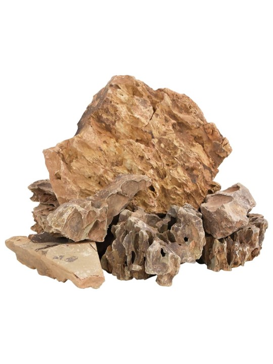 Drakono akmenys, rudos spalvos, 25kg, 5–30cm