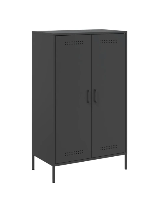 Komoda, juodos spalvos, 68x39x113cm, plienas