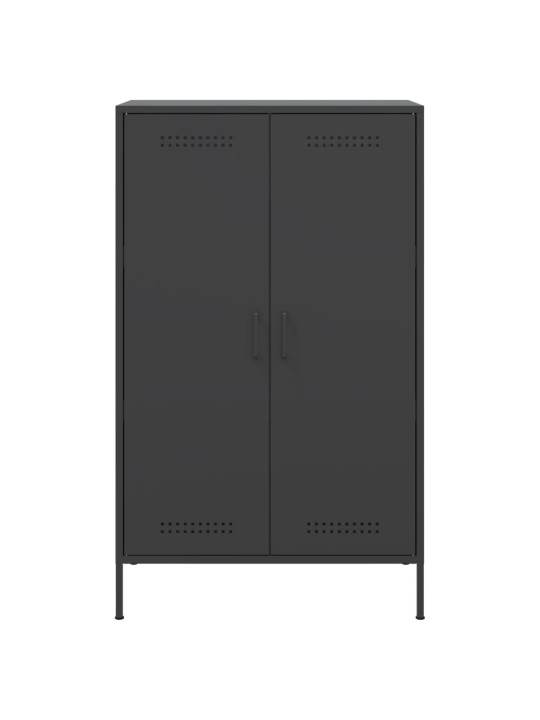 Komoda, juodos spalvos, 68x39x113cm, plienas