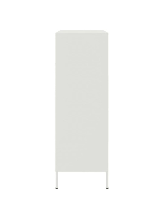 Komoda, baltos spalvos, 68x39x113cm, plienas