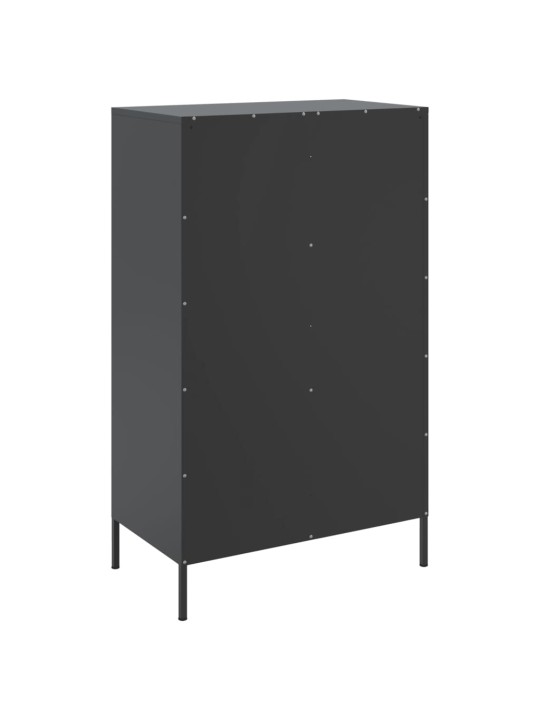Komoda, juodos spalvos, 68x39x113cm, plienas