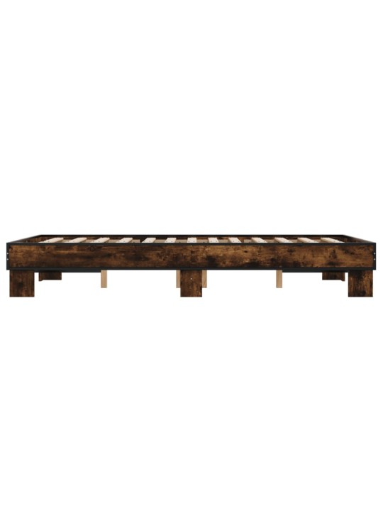 Lovos rėmas, rudas ąžuolo, 120x200cm, apdirbta mediena/metalas