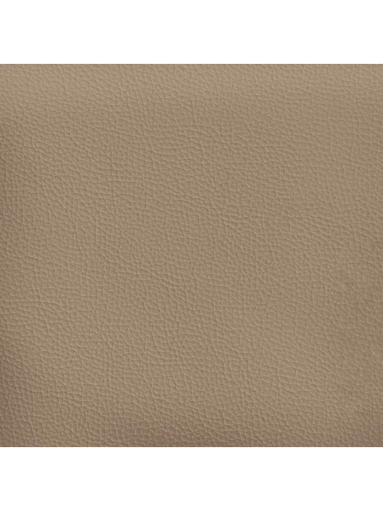 Poilsio sofa su pagalvėmis, kapučino, dirbtinė oda