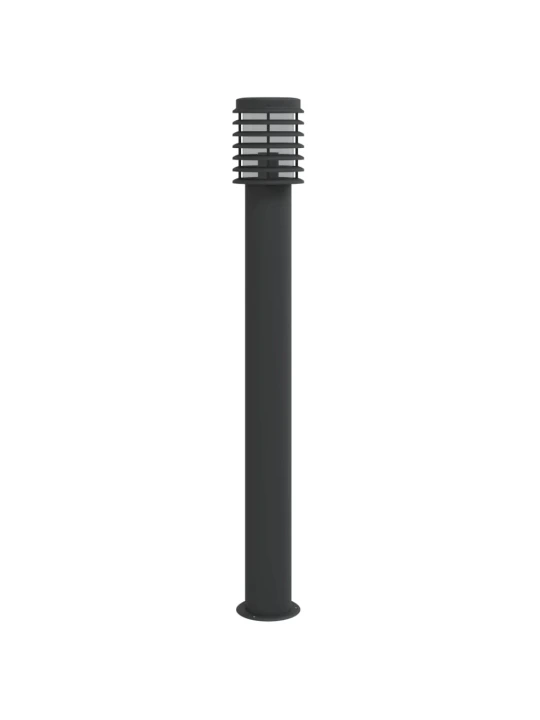 Lauko šviestuvai, 3vnt., juodi, 110cm, nerūdijantis plienas