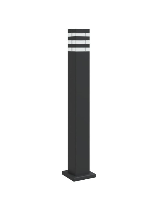 Lauko šviestuvas, juodos spalvos, 80cm, aliuminis