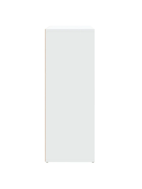 Šoninės spintelės, 2vnt., baltos, 60x31x84cm, apdirbta mediena