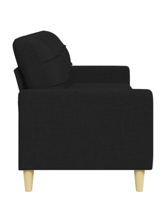 Trivietė sofa, rudos spalvos, 210cm, audinys