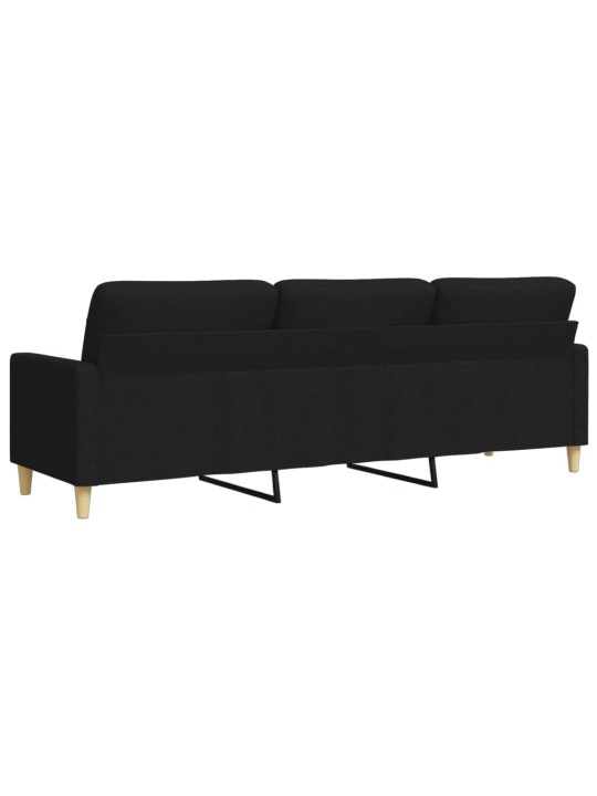 Trivietė sofa, rudos spalvos, 210cm, audinys