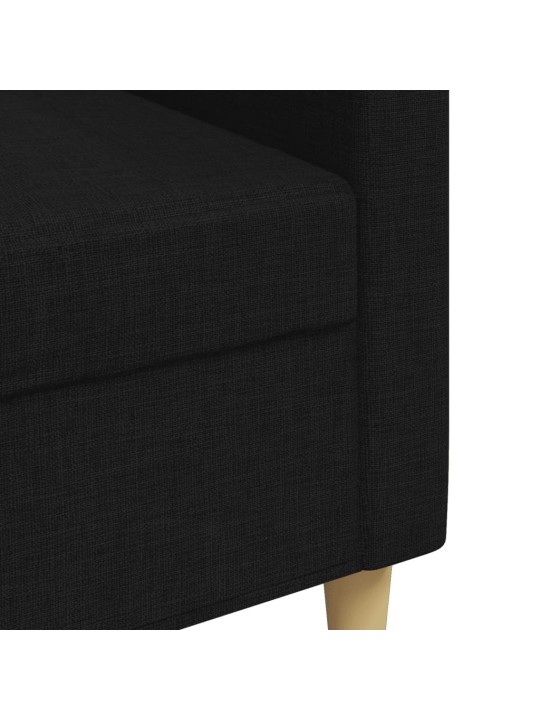 Trivietė sofa, rudos spalvos, 210cm, audinys