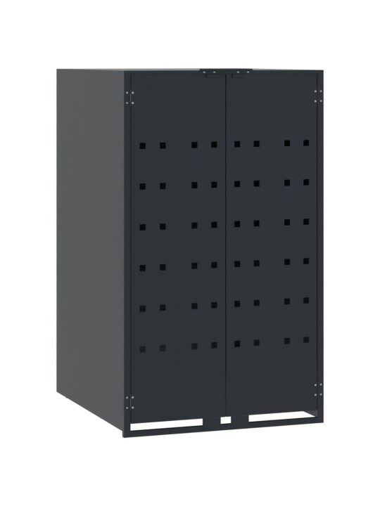 Stoginė 4 konteineriams, antracito, 276x79x117cm, plienas