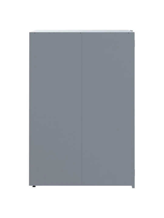 Stoginė trim konteineriams, pilka, 207x79x117cm, plienas