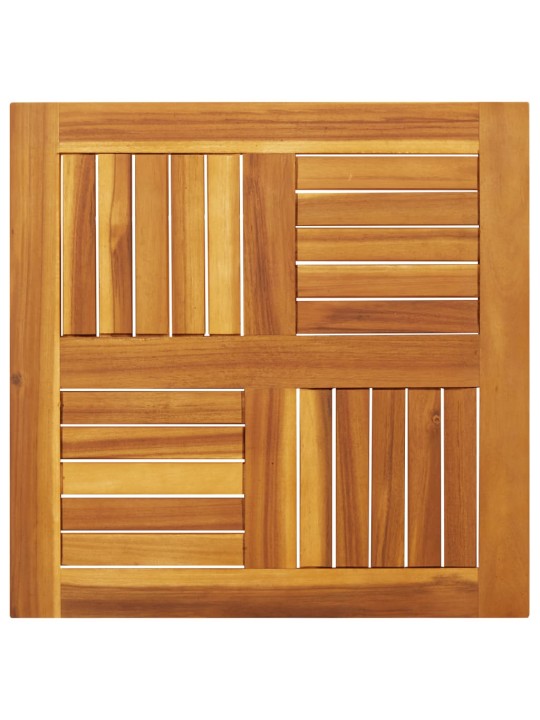 Stalviršis, 60x60x2cm, akacijos medienos masyvas, kvadratinis