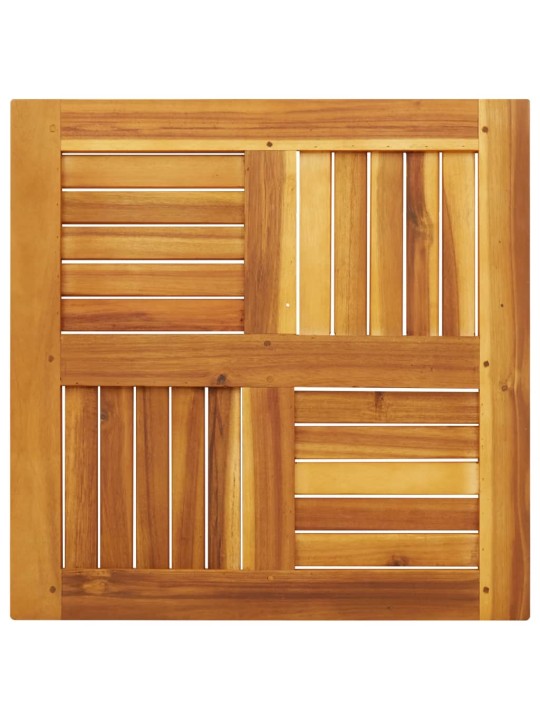 Stalviršis, 60x60x2cm, akacijos medienos masyvas, kvadratinis