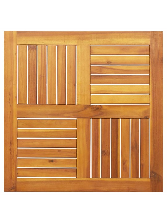 Stalviršis, 70x70x2cm, akacijos medienos masyvas, kvadratinis