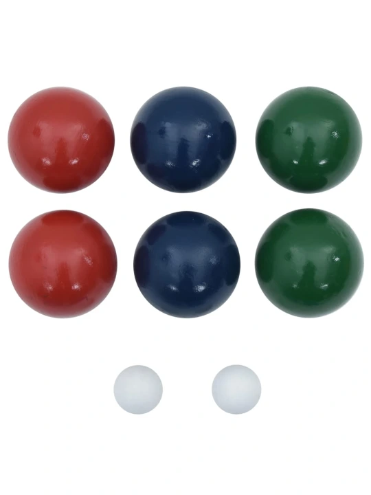 Žaidimo Bocce rinkinys su krepšiu, 8 dalių, pušies masyvas