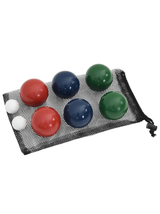Žaidimo Bocce rinkinys su krepšiu, 8 dalių, pušies masyvas