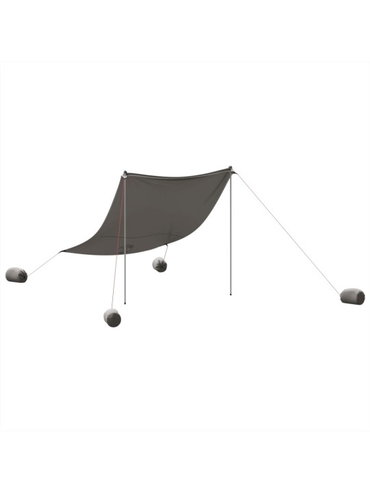 Paplūdimio skliautas su smėlio maišais, pilkas, 214x236cm