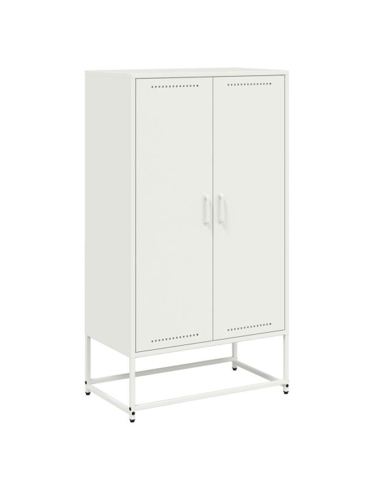 Komoda, baltos spalvos, 68,5x38,5x123,5cm, plienas