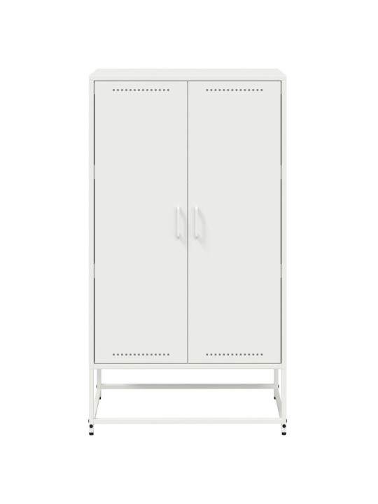 Komoda, baltos spalvos, 68,5x38,5x123,5cm, plienas