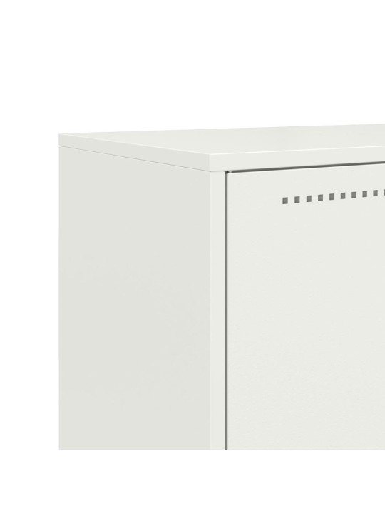 Komoda, baltos spalvos, 68,5x38,5x123,5cm, plienas