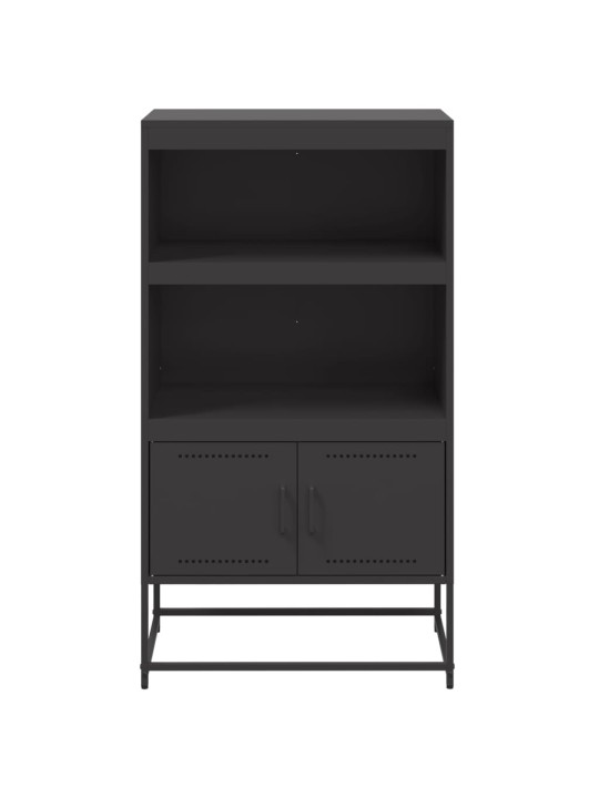 Komoda, juodos spalvos, 68,5x38,5x123,5cm, plienas