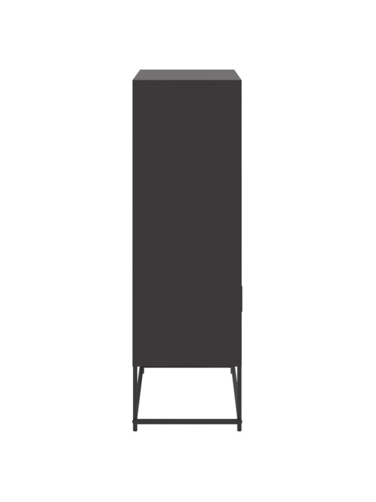 Komoda, juodos spalvos, 68,5x38,5x123,5cm, plienas