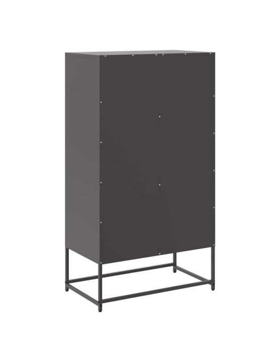 Komoda, juodos spalvos, 68,5x38,5x123,5cm, plienas