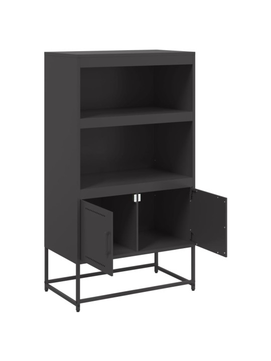 Komoda, juodos spalvos, 68,5x38,5x123,5cm, plienas