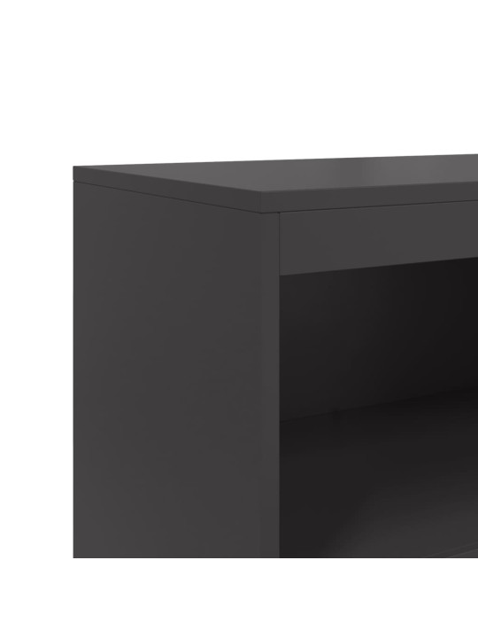 Komoda, juodos spalvos, 68,5x38,5x123,5cm, plienas