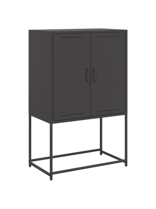 Komoda, juodos spalvos, 68,5x38,5x107cm, plienas