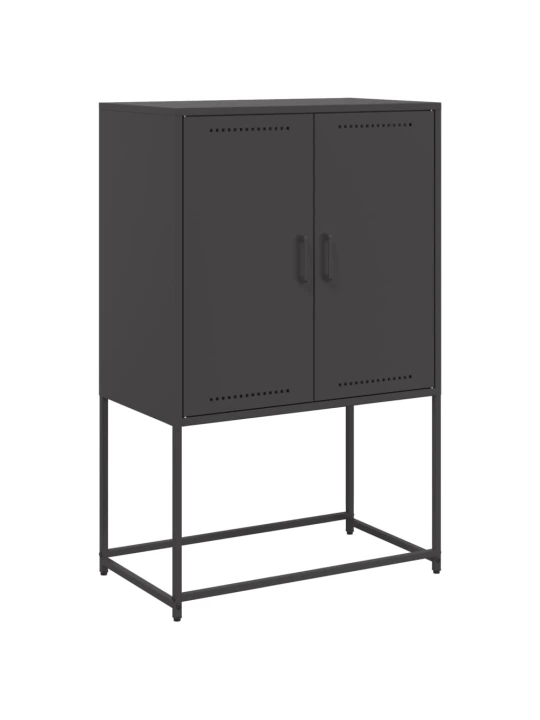 Komoda, juodos spalvos, 68,5x38,5x107cm, plienas