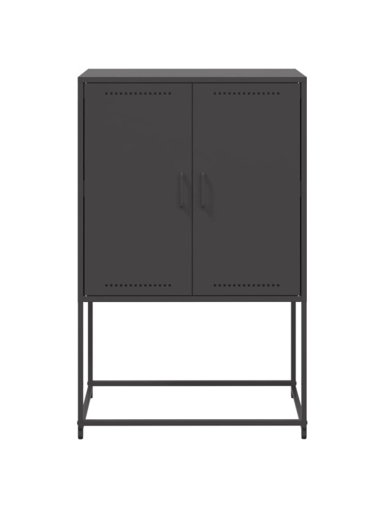 Komoda, juodos spalvos, 68,5x38,5x107cm, plienas