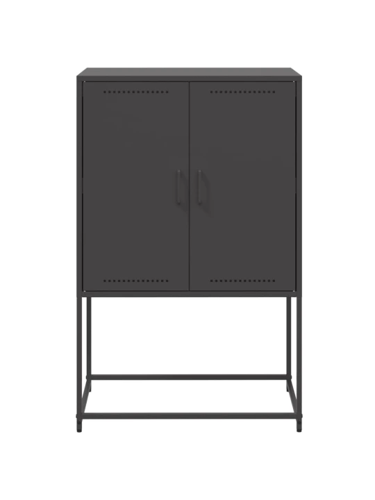 Komoda, juodos spalvos, 68,5x38,5x107cm, plienas