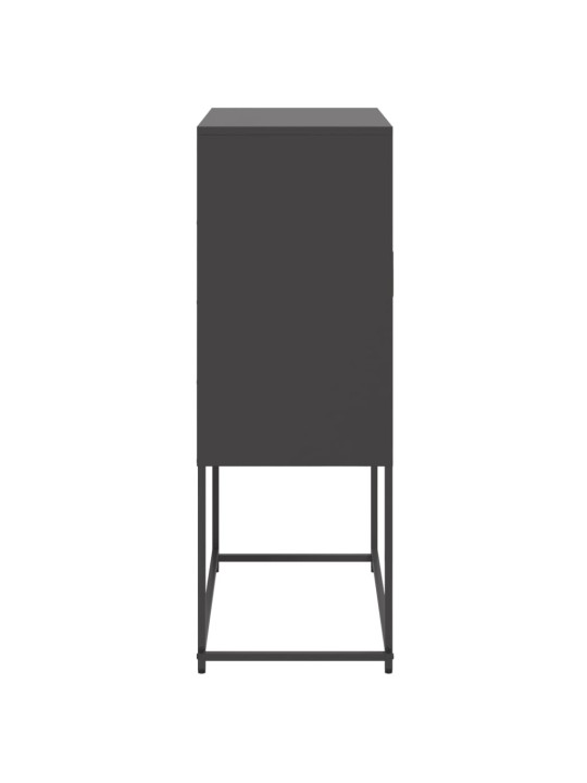 Komoda, juodos spalvos, 68,5x38,5x107cm, plienas