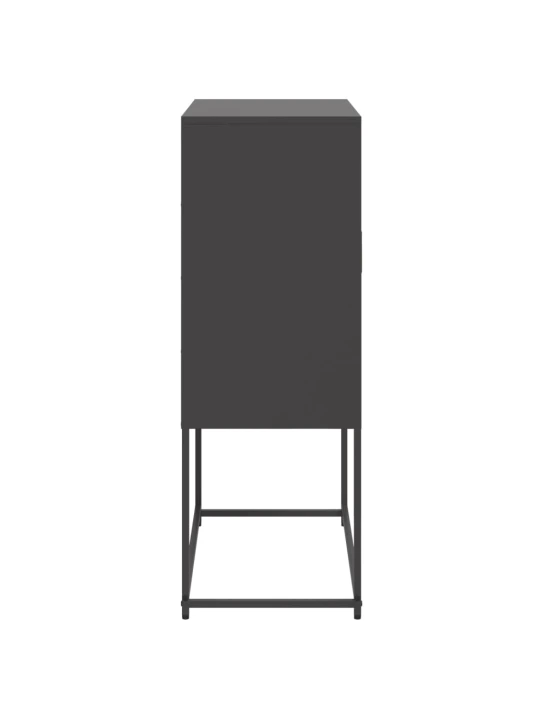 Komoda, juodos spalvos, 68,5x38,5x107cm, plienas