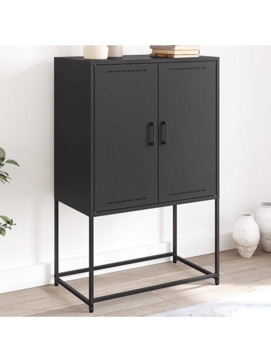 Komoda, juodos spalvos, 68,5x38,5x107cm, plienas