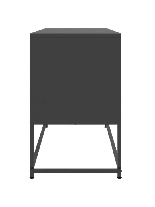 Televizoriaus spintelė, juoda, 100,5x39x60,5cm, plienas