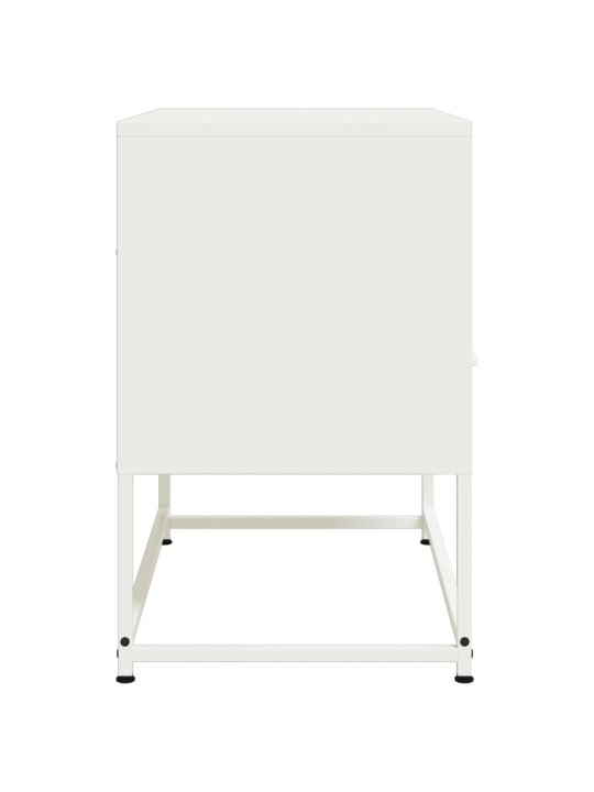 Televizoriaus spintelė, baltos spalvos, 68x39x60,5cm, plienas