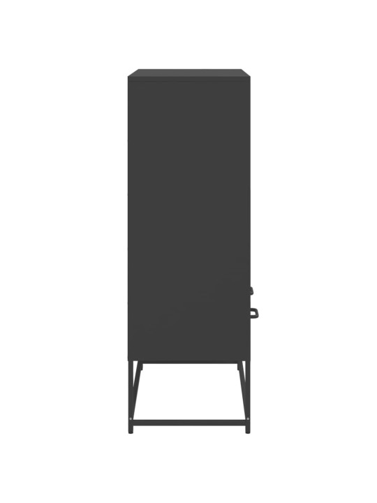 Komoda, juodos, 68x39x111,5 cm, plienas
