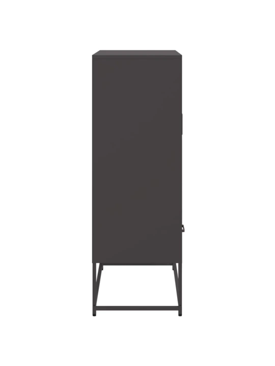 Komoda, juodos, 68x39x111,5 cm, plienas