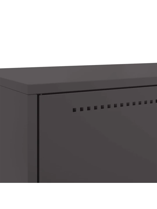 Komoda, juodos, 68x39x111,5 cm, plienas