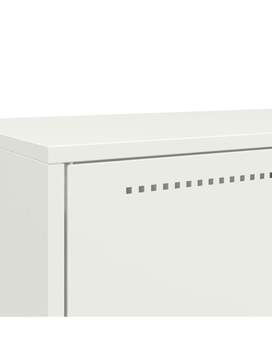 Komoda, baltos spalvos, 68x39x111,5 cm, plienas