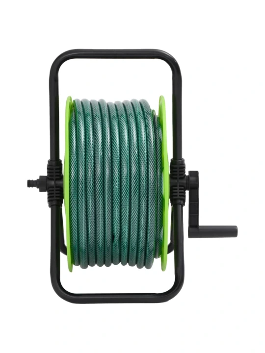 Žarnos ritė su tvirtinimo detalėmis, žalia, 0,75", 20m, PVC