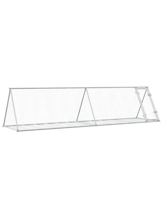 Narvelis triušiams, sidabrinis, 400x105x91cm, plienas