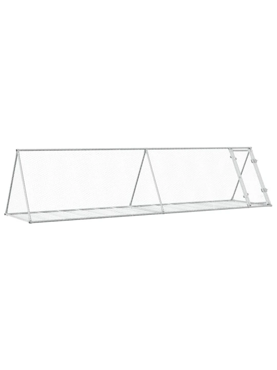 Narvelis triušiams, sidabrinis, 400x105x91cm, plienas