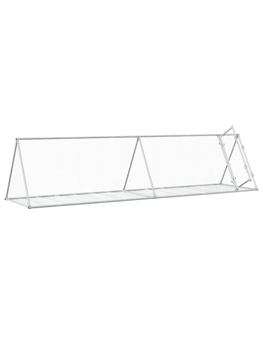 Narvelis triušiams, sidabrinis, 400x105x91cm, plienas