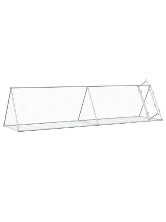 Narvelis triušiams, sidabrinis, 400x105x91cm, plienas