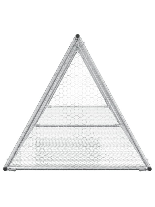 Narvelis triušiams, sidabrinis, 400x105x91cm, plienas